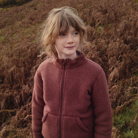 Kite Kids Jacket - Merino Wool Fleece - Fig