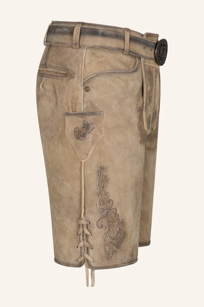 Kruger Baldur lederhosen brown, detail