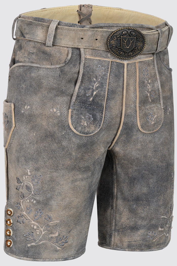 Kruger Berno lederhosen gray, back