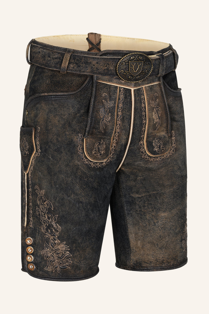 Kruger Jihn lederhosen brown, back