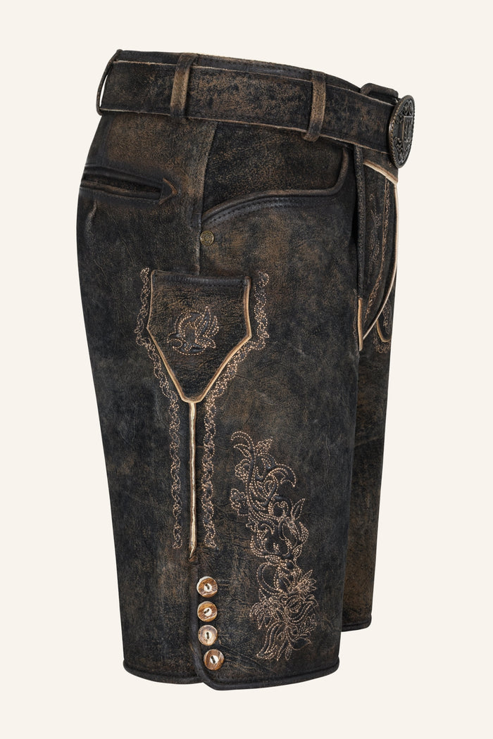 Kruger Jihn lederhosen brown, detail