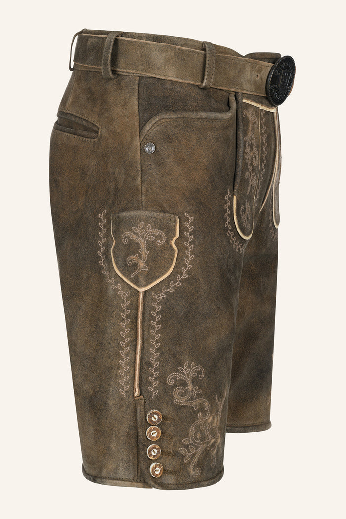 Kruger Maylon lederhosen brown, detail
