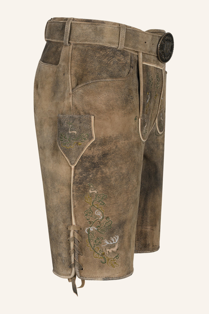 Kruger Micah lederhosen brown, detail