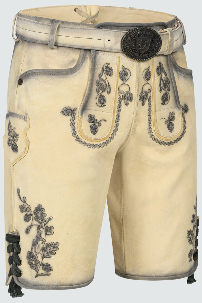 Kruger Nolan lederhosen beige, back
