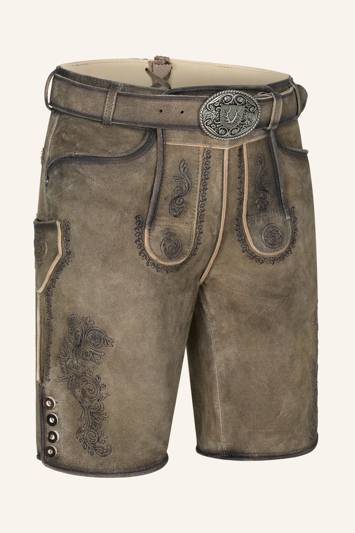 Kruger Ramiel lederhosen brown, back