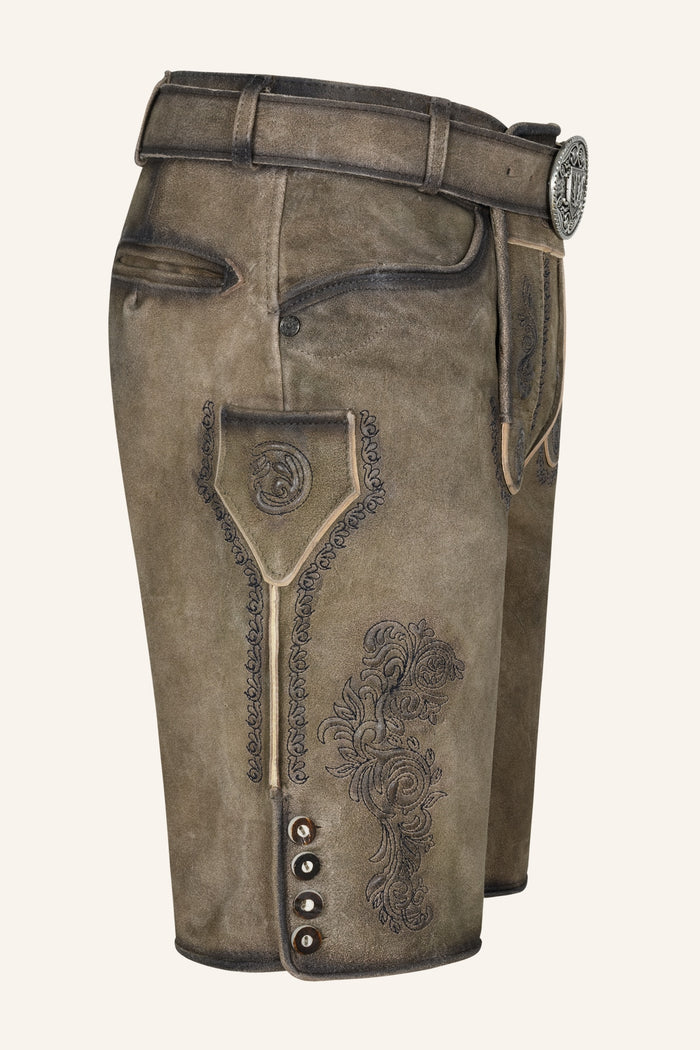 Kruger Ramiel lederhosen brown, detail