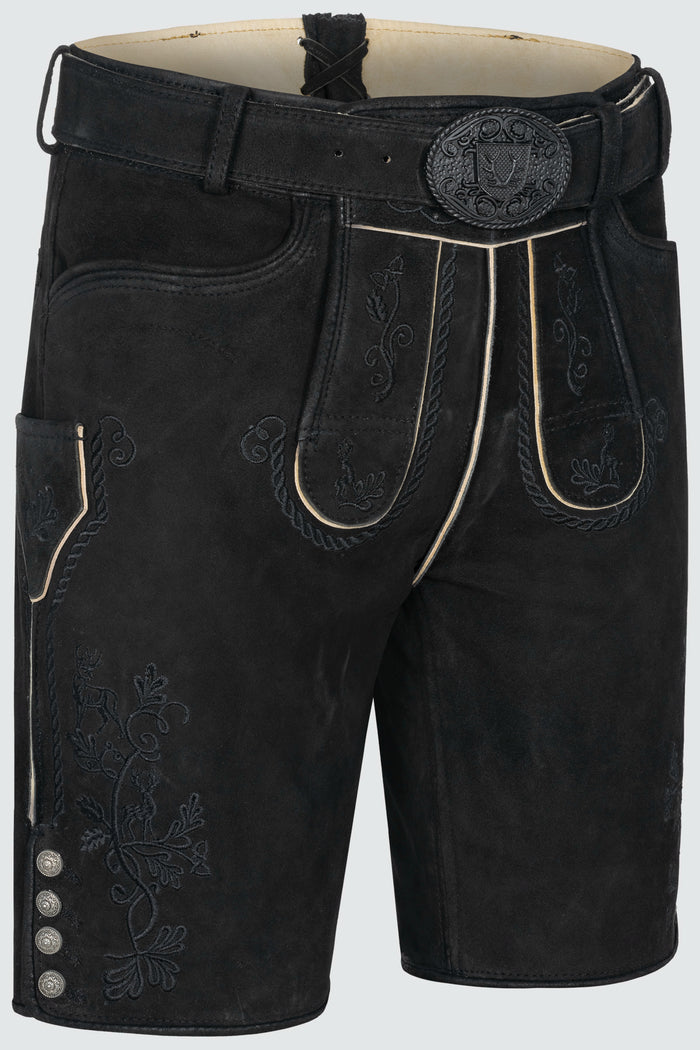 Kruger Sylvar lederhosen black, back