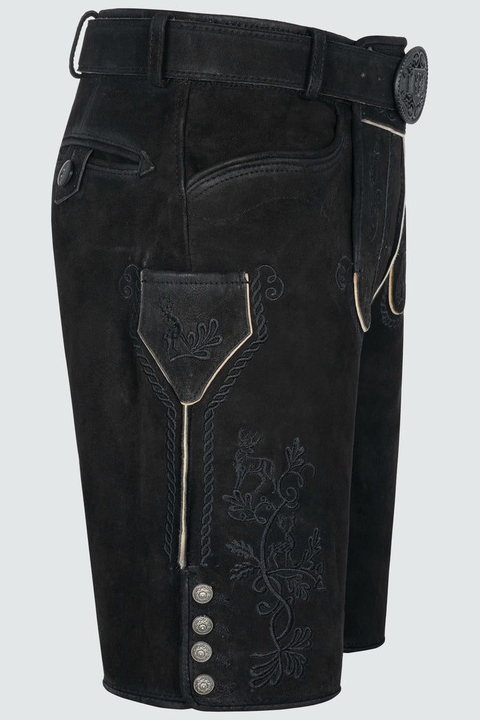 Kruger Sylvar lederhosen black, detail