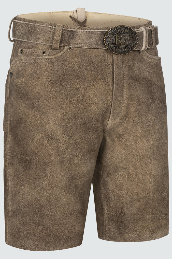 Kruger Taro lederhosen brown, back