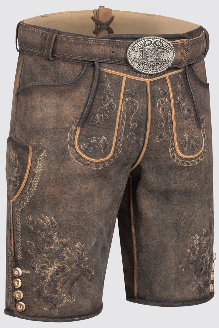 Kruger Theodor lederhosen brown, back