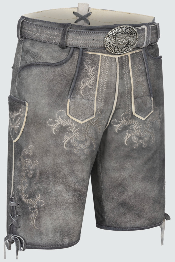 Kruger Torin lederhosen gray, back