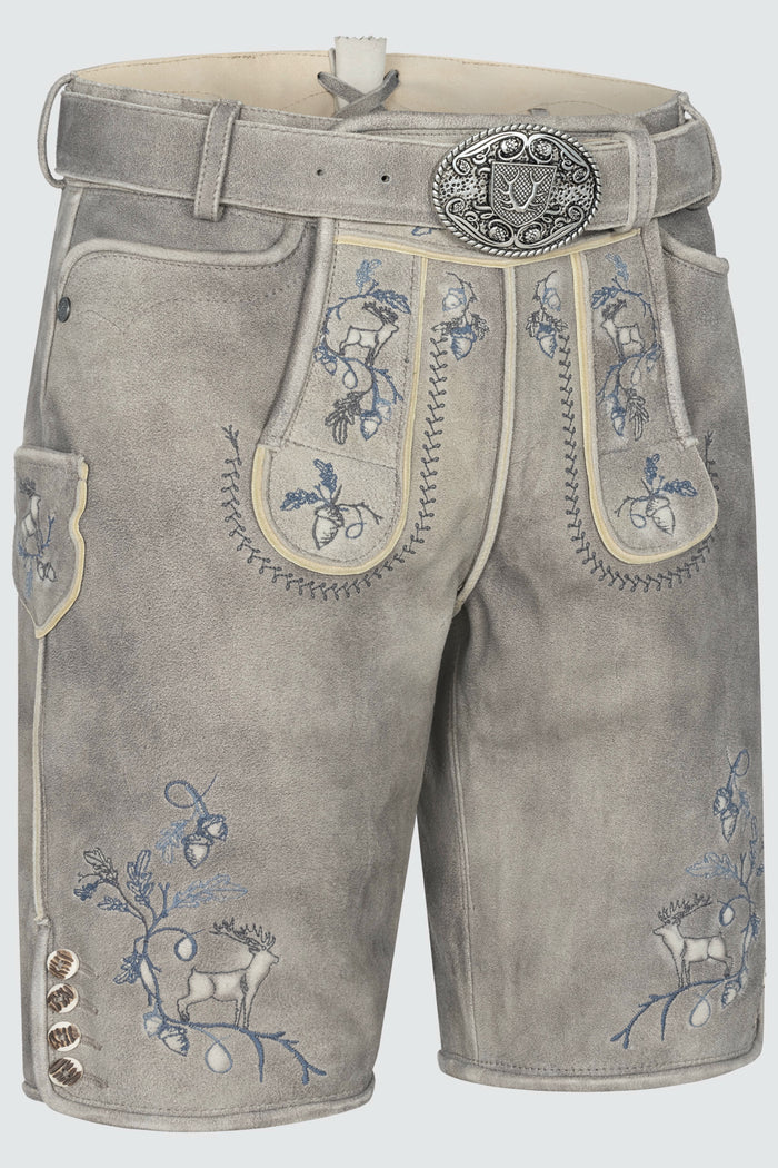 Kruger Ulf lederhosen gray, back