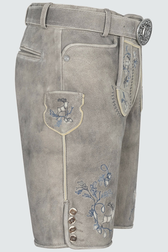 Kruger Ulf lederhosen gray, detail
