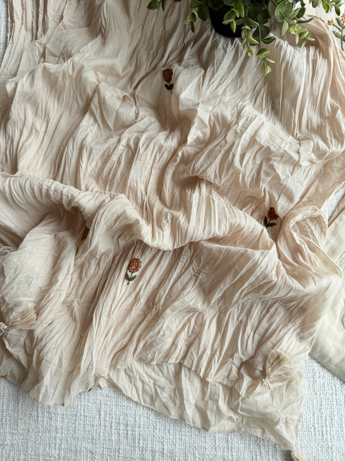 Lace neck pure cotton Ready suit set