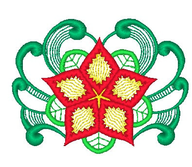 Lacy Christmas Ornaments [4x4] # 10854