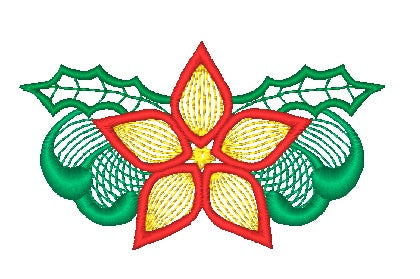 Lacy Christmas Ornaments [4x4] # 10854