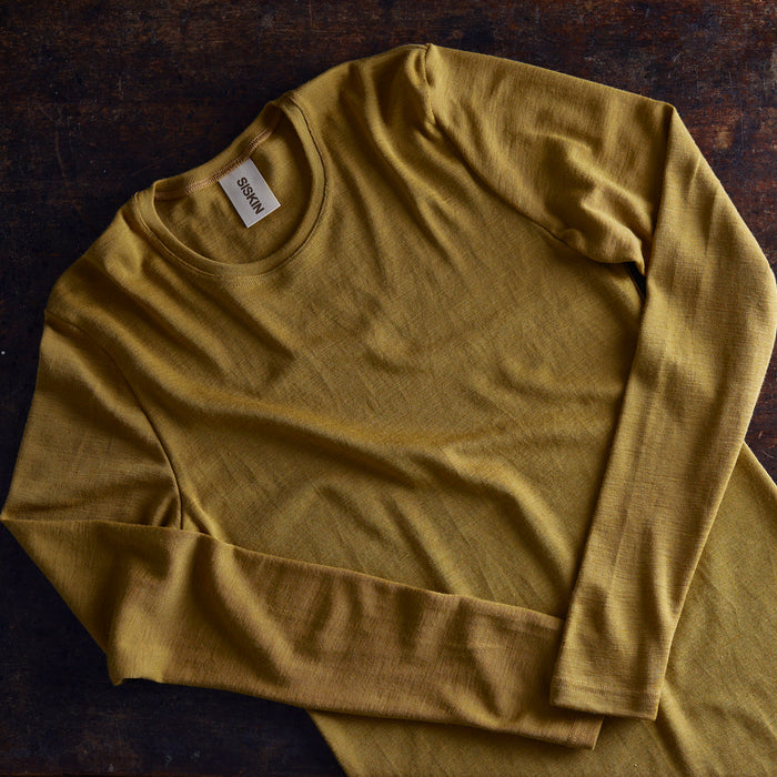 Lark Men's Top - Merino Wool & Silk - Pistachio