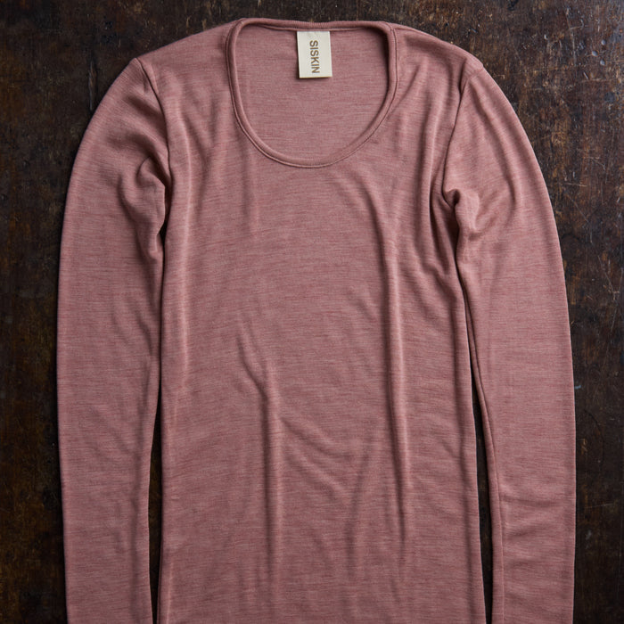 Lark Women's Top - Merino Wool & Silk - Orchid