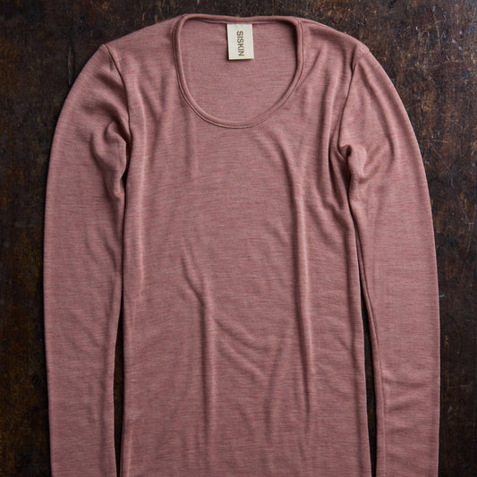 Lark Women's Top - Merino Wool & Silk - Orchid