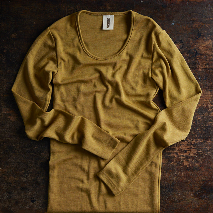 Lark Women's Top - Merino Wool & Silk - Pistachio