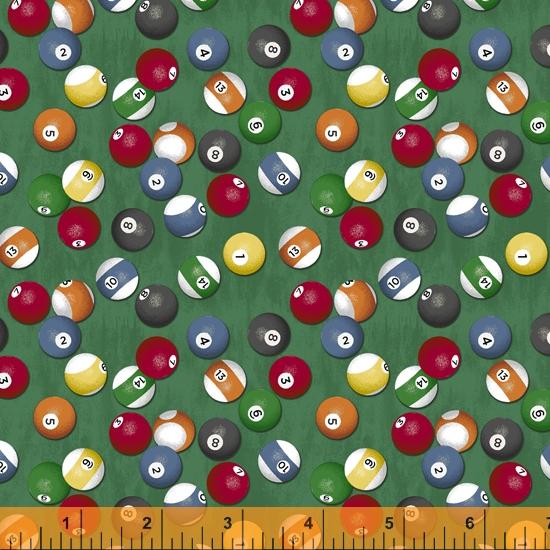 LAST CHANCE - MAN CAVE - POOL BALLS (2 1/2 YARDS)