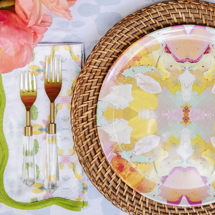 Laura Park - Dinner Napkins - Scalloped - Dogwood - Findlay Rowe Designs