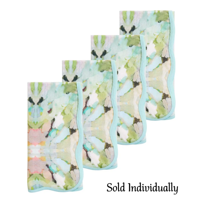 Laura Park - Cloth Napkins - Scalloped - Martini Olives - Findlay Rowe Designs