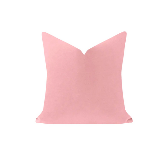 Laura Park - Solid Velvet Pillow - Blush Pink - 22x22 - Findlay Rowe Designs