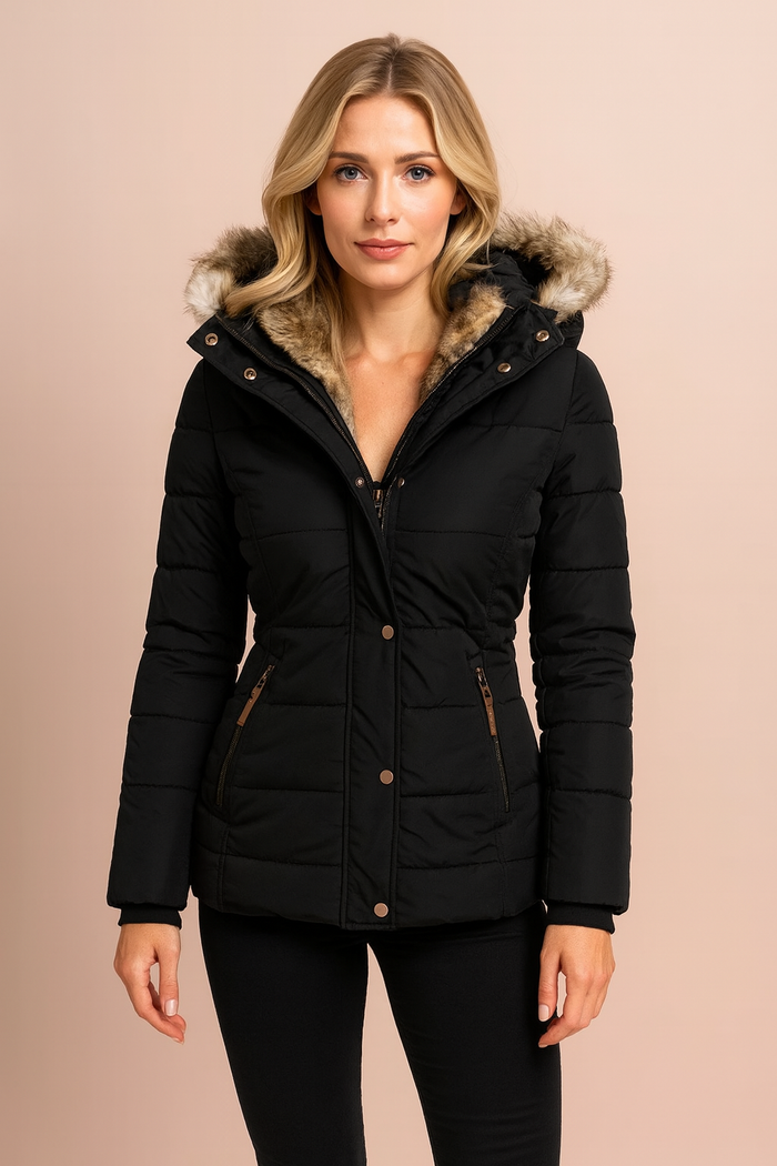 Lauren | Fitted Hooded Puffer Jacket with a Polished Winter Silhouette
