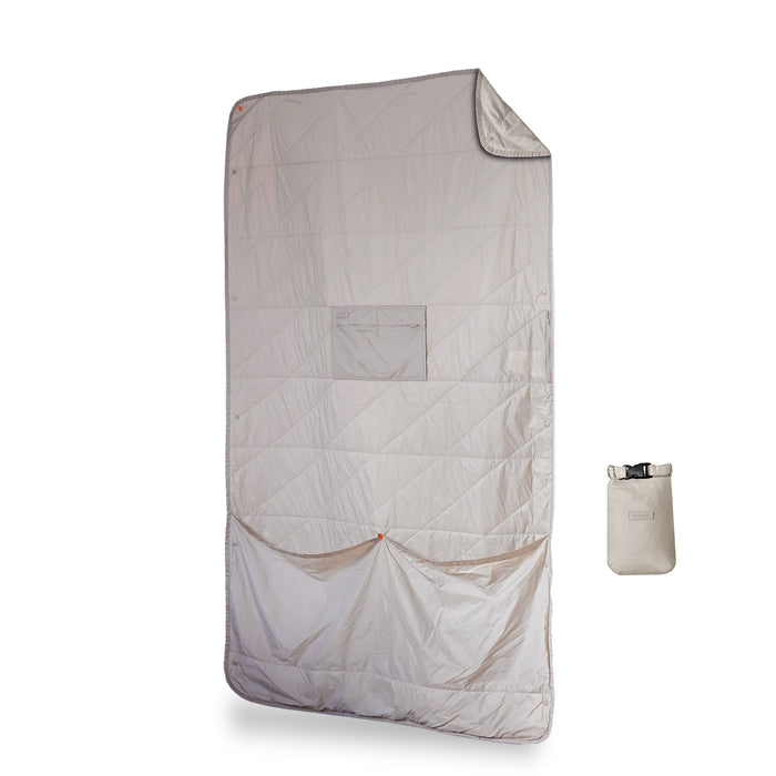 Layover™ Travel Blanket - Packable & Puffy | Gray Gravel