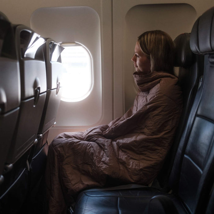 Layover™ Travel Blanket - Packable & Puffy | Gray Gravel
