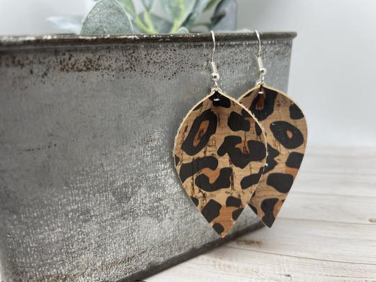 Leave it to Leopard - Cork Earring