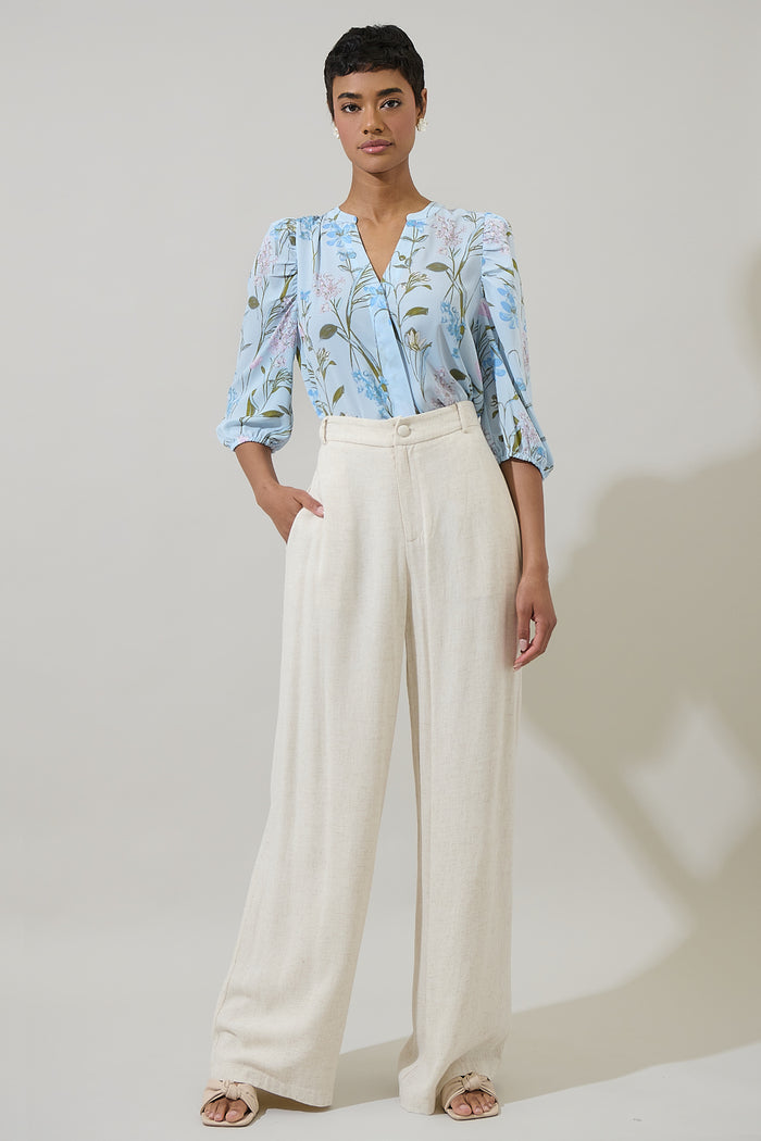 Leida Floral Tiva Long Sleeve Blouse