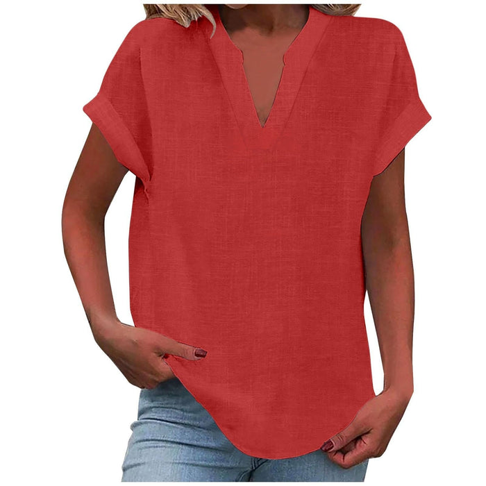 Lexi™ | Relaxed V-Neck Blouse