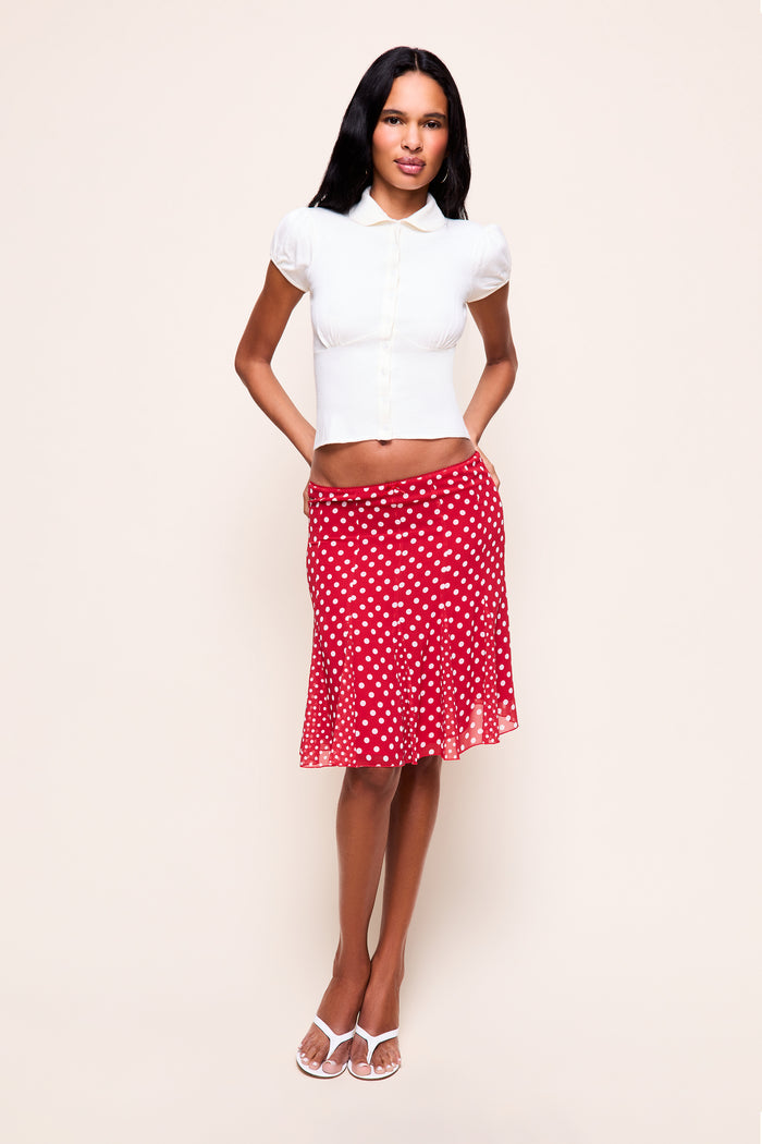 Liana Knit Top in Ivory