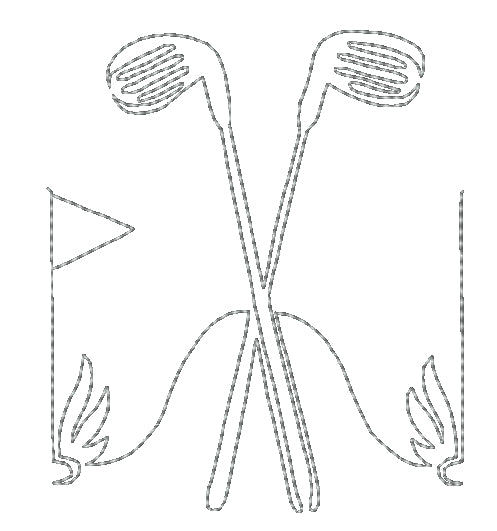 Lineart Golfer Borders [4x4] 11372 Machine Embroidery Designs