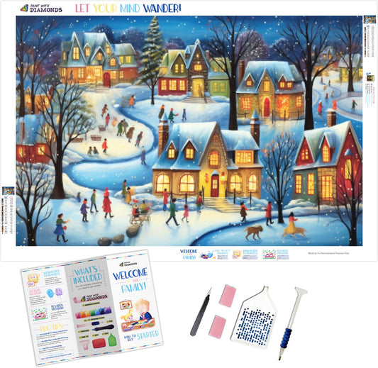 Lively Ice Skating Scene