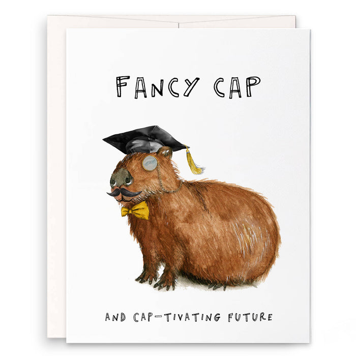Liyana Studio Graduation Card - Fancy Capybara