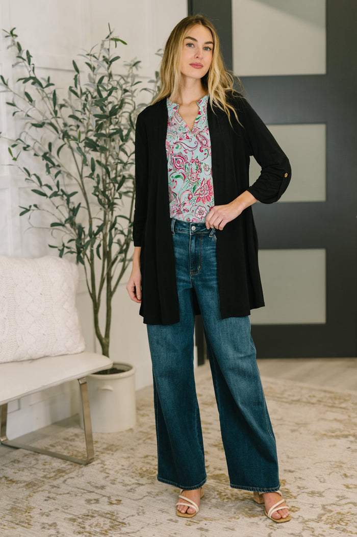 Lizzy Cardigan in Black by Dear Scarlett