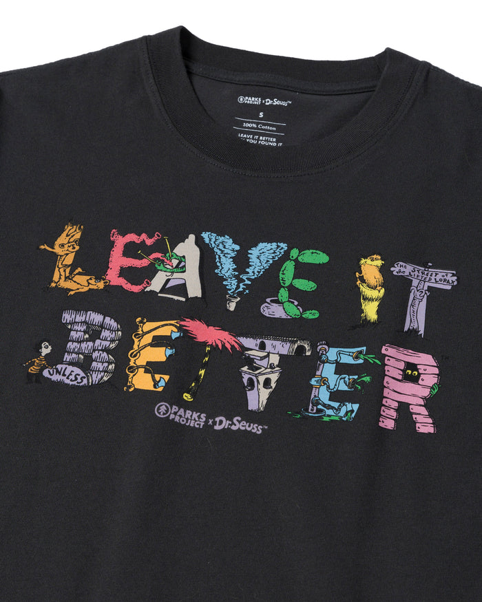 Shop Lorax x Parks Project Leave It Better Tee Inspired by Dr. Seuss | vintage-black