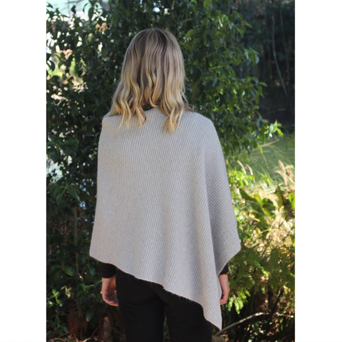 Dove - Lothlorian - Alpaca Rib Poncho (ALP051)