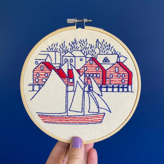 Lunenburg Embroidery Kit by Hook, Line, and Tinker Embroidery