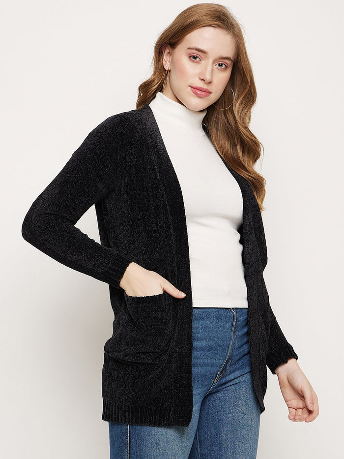 Madame Black Open Front Shrug