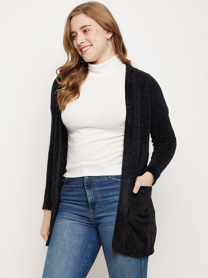 Madame Black Open Front Shrug