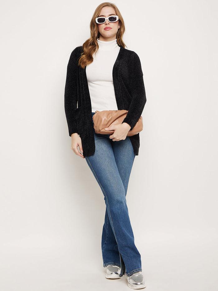 Madame Black Open Front Shrug
