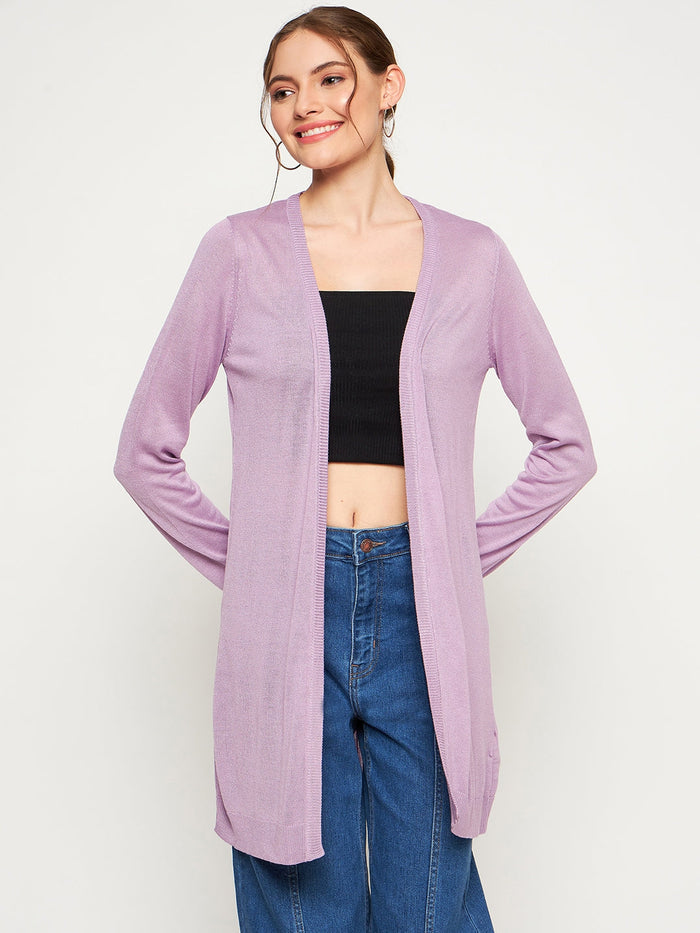 Madame Lilac Knitted Shrug