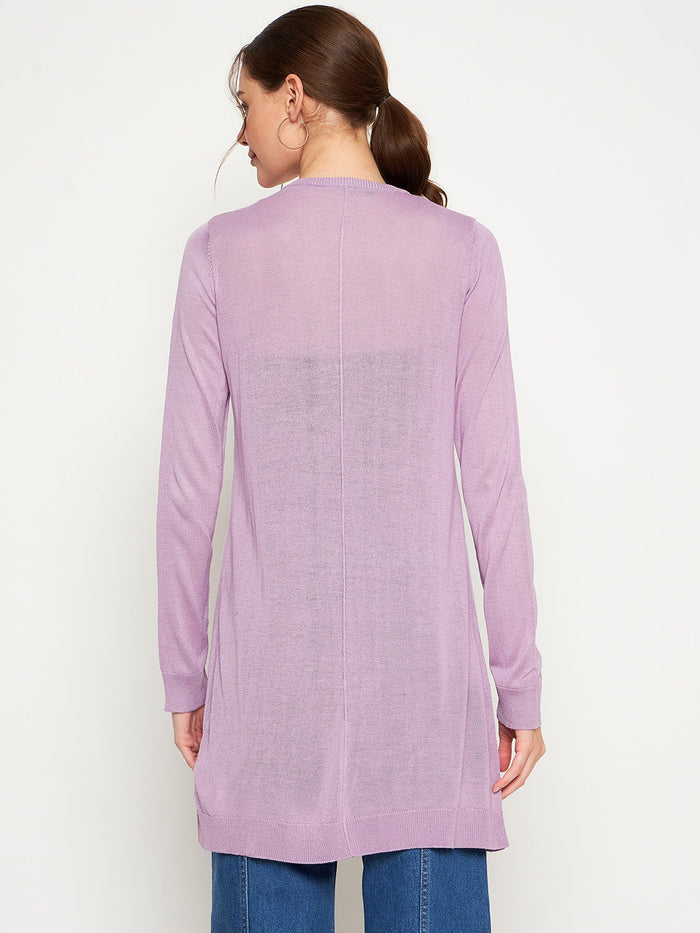 Madame Lilac Knitted Shrug