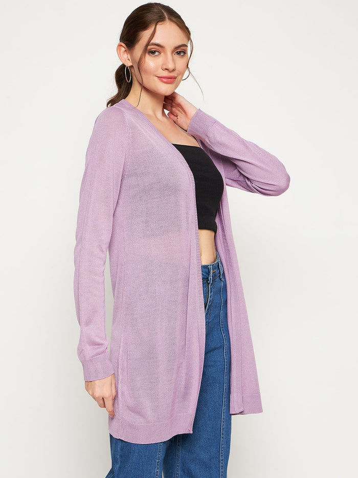 Madame Lilac Knitted Shrug
