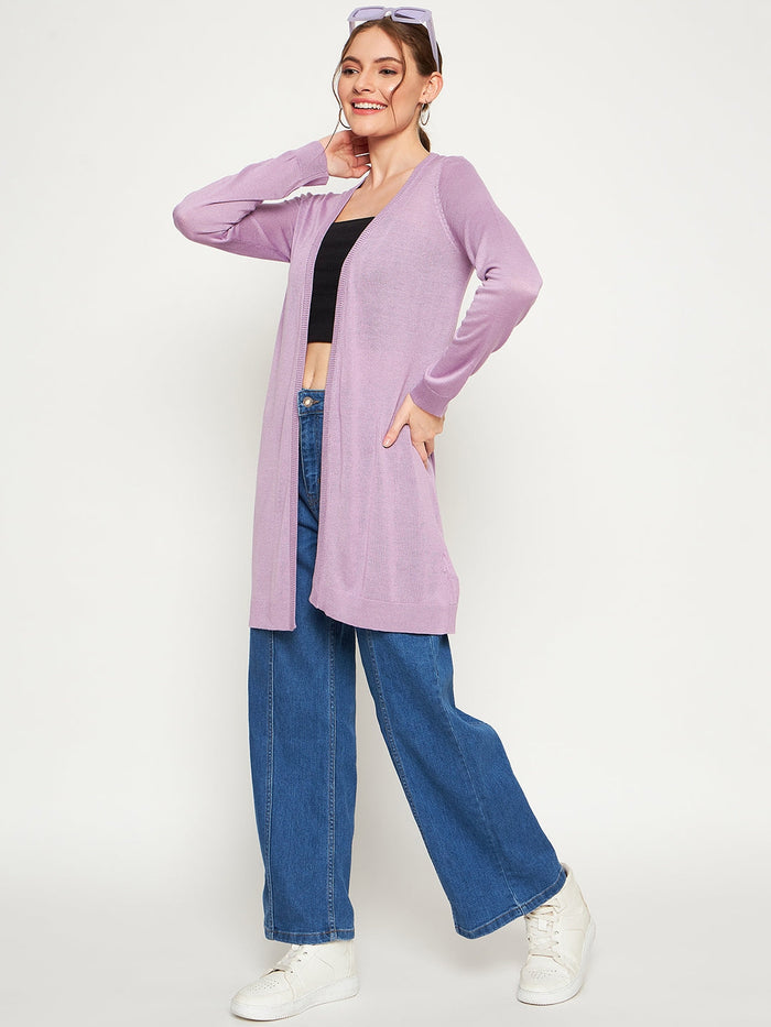Madame Lilac Knitted Shrug