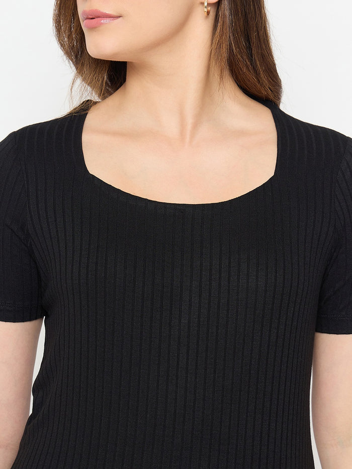 Madame Rayon Blend Round Neck T-Shirt